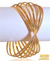 22kt Gold Rhodium Bangle  - Click here to buy online - 5,250 only..