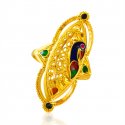 22Kt Gold Peacock Ring - Click here to buy online - 599 only..