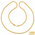 22 kt Fancy Gold Rope Chain - Click here to buy online - 1,355 only..