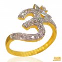 22kt Gold OM Ring for Women - Click here to buy online - 539 only..