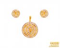 Click here to View - 22Kt Gold Two Tone Pendant Set 