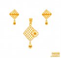 Click here to View - 22kt Gold Fancy Pendant Set 