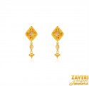 22Kt Gold Three Tone Fancy Earrings - Click here to buy online - 664 only..