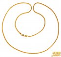 22K Gold Fox Tail Chain  24 inches - Click here to buy online - 1,185 only..