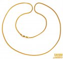22K Gold Fox Tail Chain  24 inches - Click here to buy online - 1,574 only..