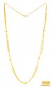 22K Gold Fancy Long Chain in Layers - Click here to buy online - 1,858 only..