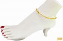 22Kt Gold  Anklet (1 PC) - Click here to buy online - 878 only..
