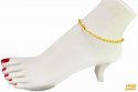 22Kt Gold  Anklet (1 PC) - Click here to buy online - 1,562 only..