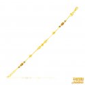 Click here to View - 22Kt Gold Meenakari Bracelet 
