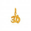 22Kt Gold OM Pendant - Click here to buy online - 77 only..