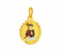 22k Gold Swami Narayan Pendant - Click here to buy online - 381 only..