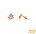 Click here to View - 18Kt Rose Gold Diamond Earrings 