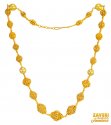 22Kt Gold Balls Necklace with Pearl - Click here to buy online - 5,159 only..