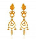 22kt Yellow Gold Long Earrings - Click here to buy online - 1,413 only..