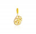 22K Gold Two Tone Pendant - Click here to buy online - 626 only..