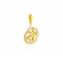 22K Gold Two Tone Pendant - Click here to buy online - 373 only..