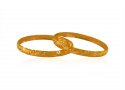 22K Gold Fancy Baby Kada (2 pc) - Click here to buy online - 1,433 only..