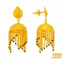 22 Kt Gold Jhumki Earrings - Click here to buy online - 1,289 only..