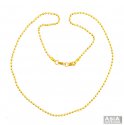 Fancy Yellow Gold 22k Balls Chain  - Click here to buy online - 1,162 only..