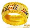 22K Gold Meenakari Ring - Click here to buy online - 932 only..