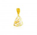 22 Karat Gold Two Tone Pendant - Click here to buy online - 607 only..