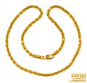 Click here to View - 22 kt Gold Rope Chain (20 In) 