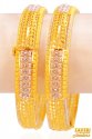 Click here to View - 22Kt Gold Two Tone Kada (2 pc) 