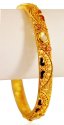 22KT Gold Bangle with Stones(1pc) - Click here to buy online - 1,446 only..