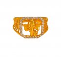22Kt Gold Ganesha Ring - Click here to buy online - 688 only..