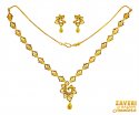 22Karat Gold Necklace Set - Click here to buy online - 1,830 only..