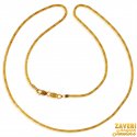  22 Kt Gold Flat Chain (18 In) - Click here to buy online - 619 only..