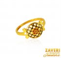 22 kt Gold Ladies Ring - Click here to buy online - 285 only..