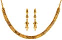 22k Gold Necklace with out earring - Click here to buy online - 2,437 only..