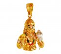 22Kt Gold Hanuman Pendant - Click here to buy online - 1,065 only..