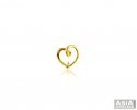 14kt Yellow Gold Heart Pendant  - Click here to buy online - 407 only..