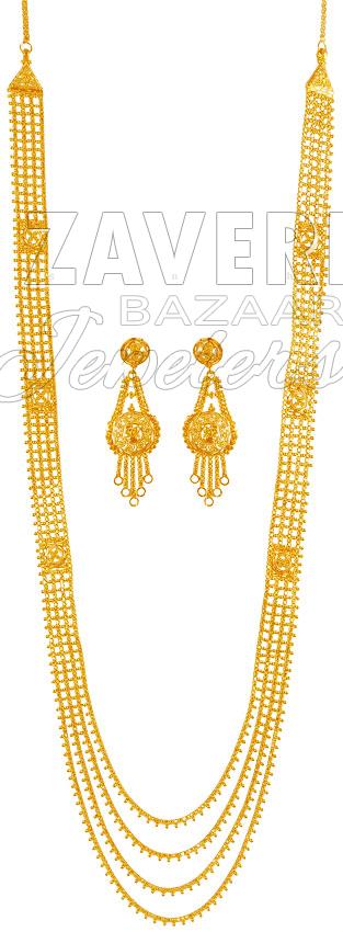 gold shrimant haar designs