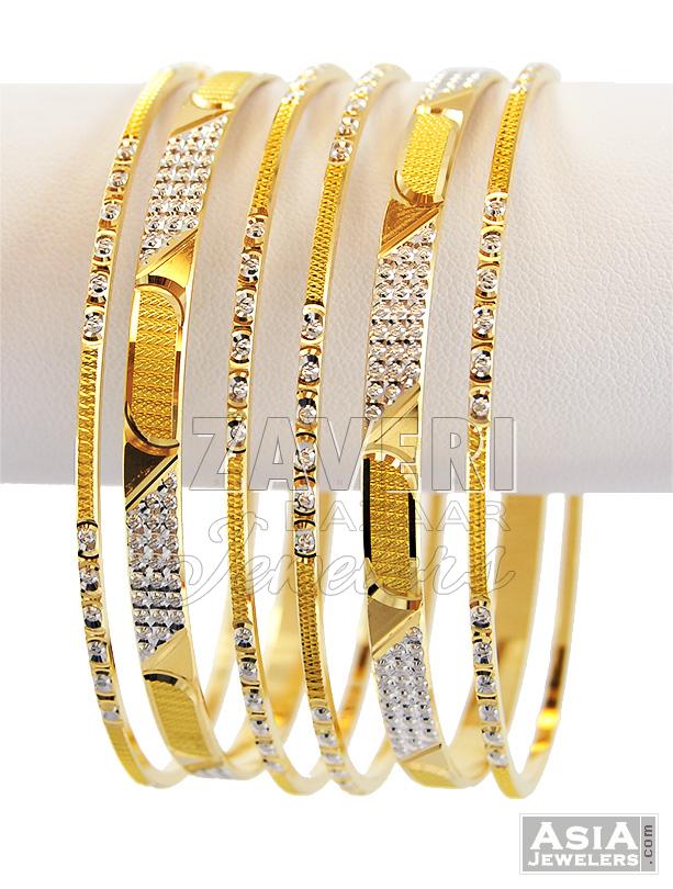 Gold bangles on sale set of 6