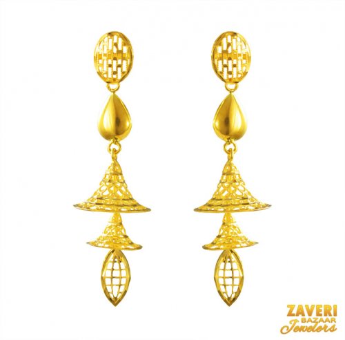 22 kt Gold Long Earrings 