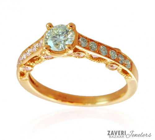 18 K Gold Certified Diamond Ring 