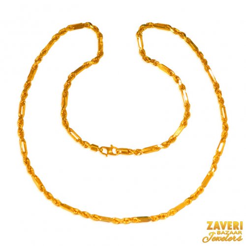 22 Kt Gold Cartier Rope Chain  