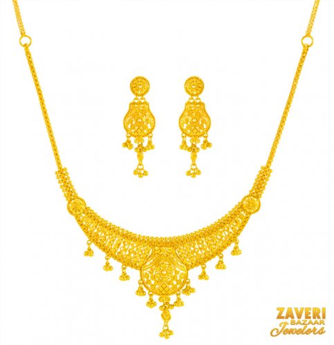 22karat Gold Necklace Set  