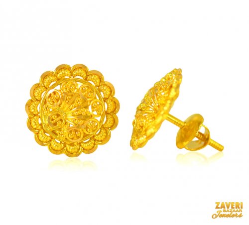 22Karat Yellow Gold Earring 