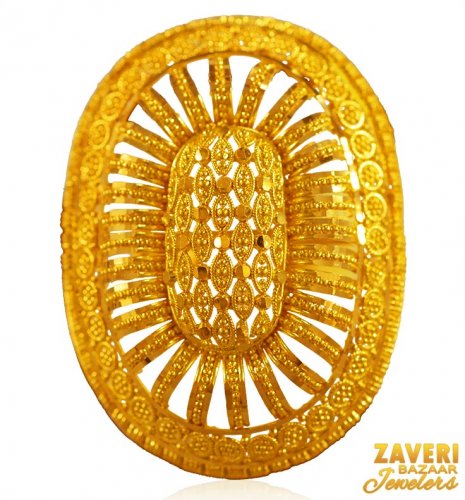 22 Kt Gold Adjustable Ring  