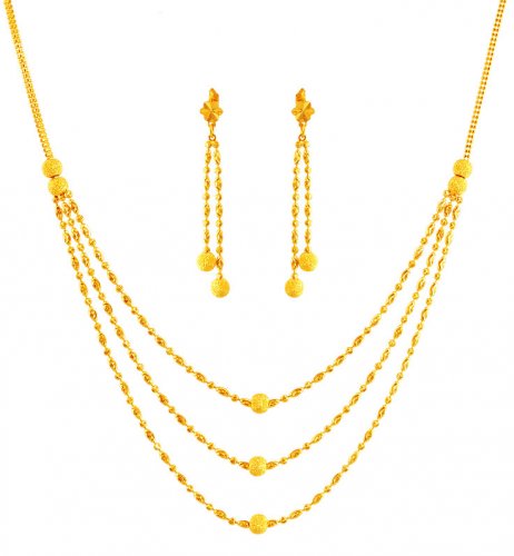 22k gold layered necklace