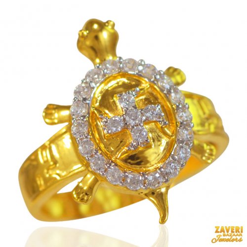 22 Kt Gold Tortoise Ring 