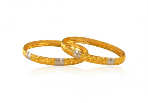 22k Gold Kids Kadas (2 Pcs) 