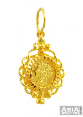 Gold Gini Pendant 22K 