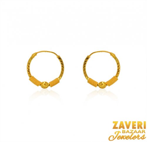 22 Karat Gold Hoop 