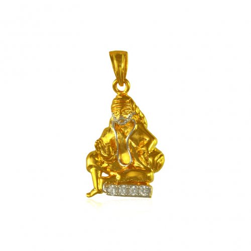 22Kt Sai Baba Gold Pendant 