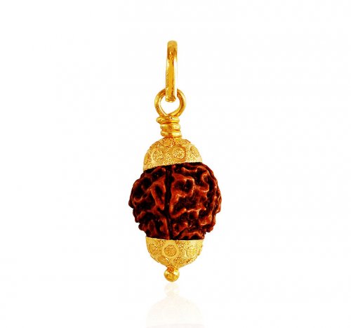 22k Gold Rudraksha Pendant 